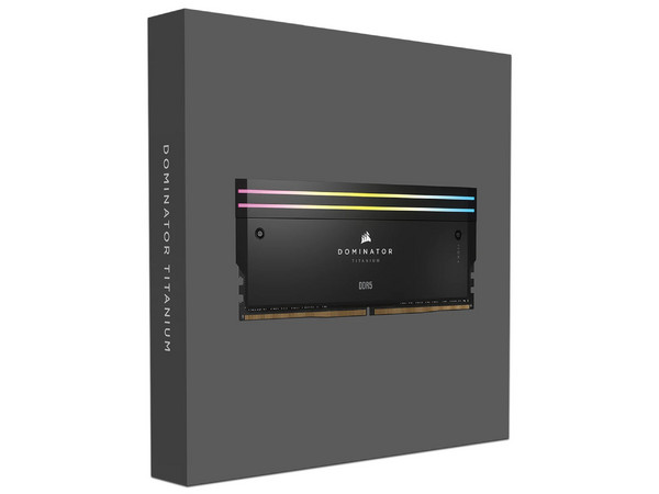 Memoria Ram Corsair DOMINATOR TITANIUM, 64GB (2X32GB), DDR5, 6400MHZ, Color Negro