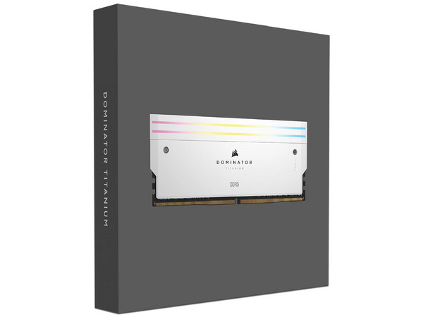 Memoria Ram Corsair DOMINATOR TITANIUM, 64GB (2X32GB), DDR5, 6400MHZ, Color Blanco