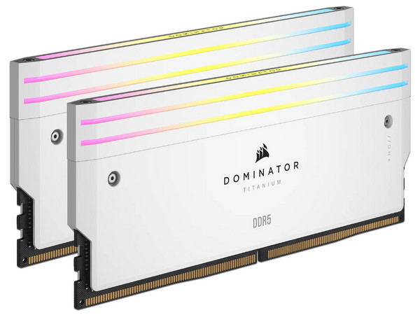 Memoria Ram Corsair DOMINATOR TITANIUM, 64GB (2X32GB), DDR5, 6400MHZ, Color Blanco