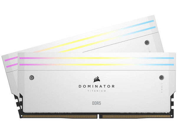 Memoria Ram Corsair DOMINATOR TITANIUM, 64GB (2X32GB), DDR5, 6400MHZ, Color Blanco