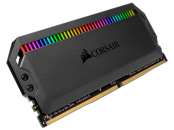 Memoria DIMM Corsair DOMINATOR PLATINUM RGB, DDR4 PC4-25600 (3200MHz), CL16, 16GB (2 x 8GB).