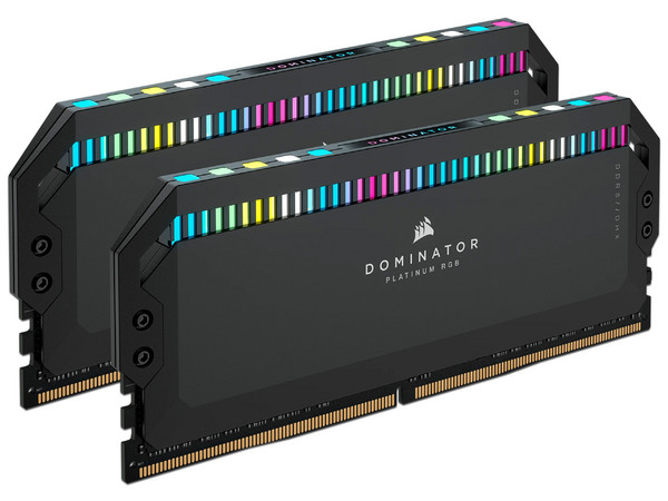 Memoria DIMM Corsair Dominator Platinum RGB, DDR5 PC5-41600 (5200MHz), CL40, 32GB (2 x 16GB).