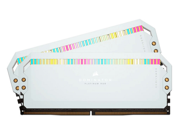 Memoria Ram Corsair Dominator Platinum RGB De 32GB (2X16GB), DDR5, 5200Mhz. Color Blanco