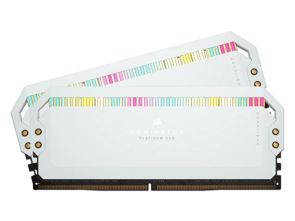 Memoria Ram Corsair Dominator Platinum RGB De 64GB (2X32GB), DDR5, 5200Mhz. Color Blanco