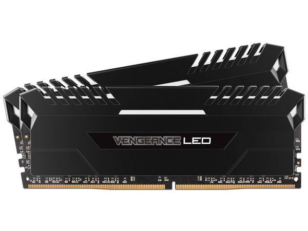 Memoria Corsair Vengeance LED blanco DDR4, PC4-24000 (3000 MHz), CL15, 16 GB (2 x 8 GB), kit con 2 piezas 8GB.