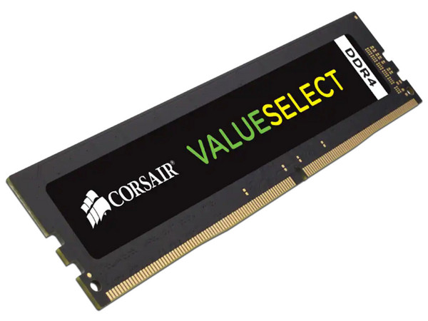 Memoria DIMM Corsair Value Select DDR4, PC4-17000 (2133 MHz), CL15, 8 GB.