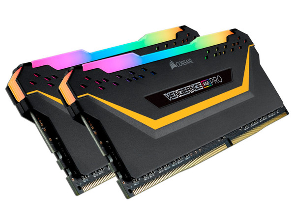 Kit de Memorias DIMM Corsair Vengance RGB Pro Edición TUF Gaming DDR4 PC4-25600 (3200 MHz), CL16, 16GB (2 x 8GB).
