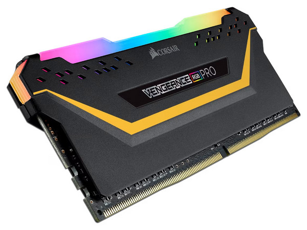 Memoria DIMM Corsair Vengeance Pro RGB, DDR4 (3200MHz), CL16, 16GB (2x8GB). Color Negro.