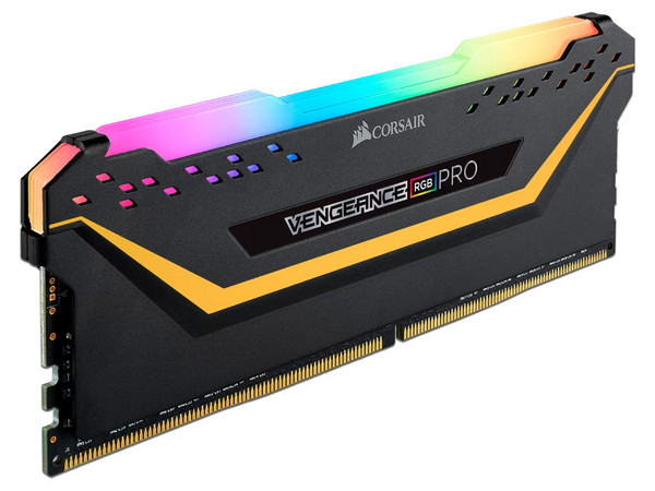 Memoria DIMM Corsair Vengeance Pro RGB, DDR4 (3200MHz), CL16, 16GB (2x8GB). Color Negro.
