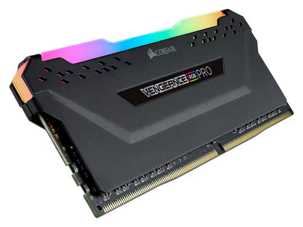 Memoria DIMM Corsair Vengeance RGB PRO, DDR4 PC4-25600 (3200MHz), CL16, 8GB.