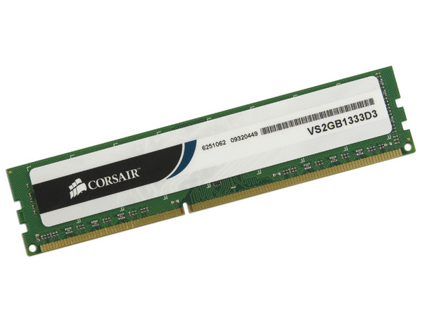 Memoria Corsair DDR3, PC3-10600 (1333MHz), 2GB