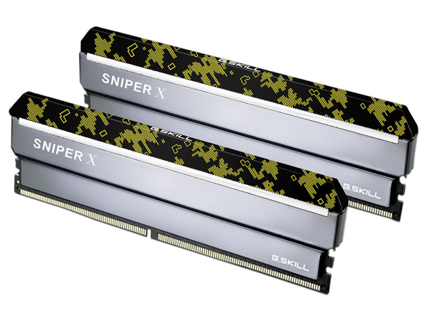 Memoria DIMM G.SKILL Sniper X 16 GB DDR4 (2400 MHz), CL16, 16 GB (2 x 8 GB).