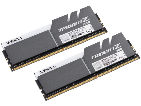 Kit de Memorias DIMM G.Skill Trident Z DDR4 PC4-24000 (3000MHz), CL16, 16GB (2 x 8GB), RGB.