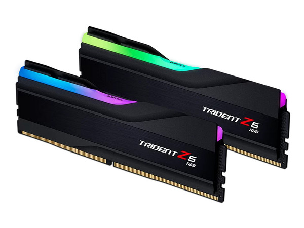 Memoria DIMM GSKILL Trident Z5 RGB, DDR5, PC5-44800, 5600MHz, 32GB (2 x 16GB). Color Negro.