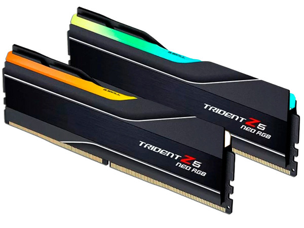 Kit de Memorias DIMM G.SKILL Trident Z5 Neo RGB DDR5 PC5-48000 (6000MHz), 64GB (2 x 32GB).