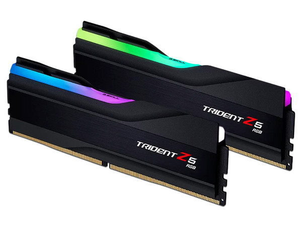 Memoria DIMM G.SKILL Trident Z5 RGB, DDR5 PC5-48000 (6000MHz), CL40, 48GB (2x24GB), Color Negro.
