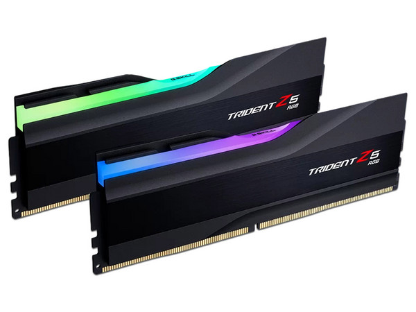 Memoria DIMM G.SKILL Trident Z5 RGB, DDR5 PC5-48000 (6000MHz), CL40, 48GB (2x24GB), Color Negro.