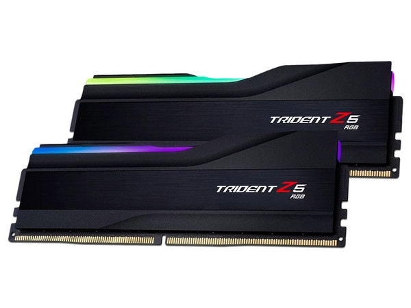 Memoria DIMM G.SKILL Trident Z5 RGB, DDR5 PC5-48000 (6000MHz), CL40, 48GB (2x24GB), Color Negro.