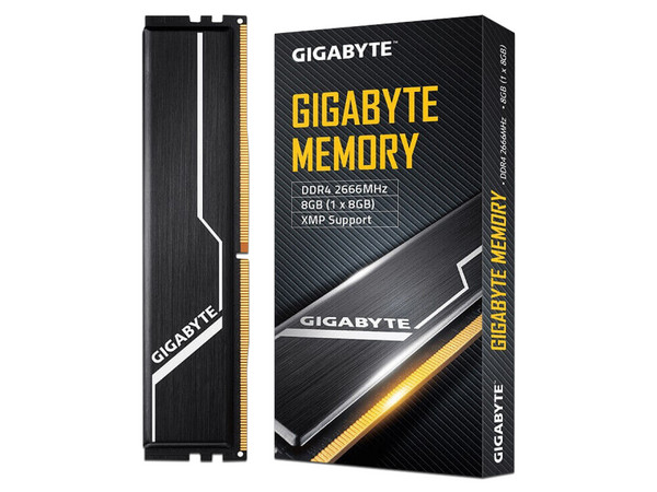 Memoria Gigabyte 8 GB DDR4, PC4-21300 (2666MHz), Latencia 16, 1.2V, color negro