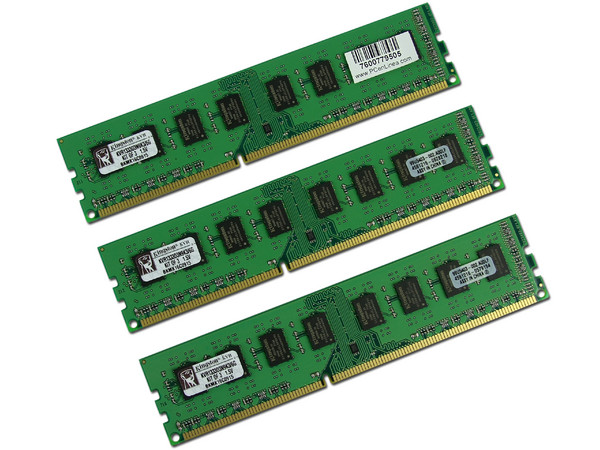 KINGSTON 6GB  PC3 10600 CL9 240 (3PZAS) MODELO KVR133D3N9K36G