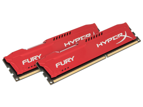 Memoria Kingston HyperX Fury DDR3 PC3-14900 (1866 MHz), CL10, 16 GB (2 x 8 GB).