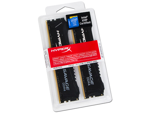 Memoria Kingston Hyper X Savage DDR4 (2800MHz), 16GB (2 x 8GB), Kit con dos piezas de 8GB.