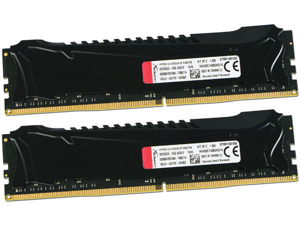 Memoria Kingston Hyper X Savage DDR4 (2800MHz), 16GB (2 x 8GB), Kit con dos piezas de 8GB.