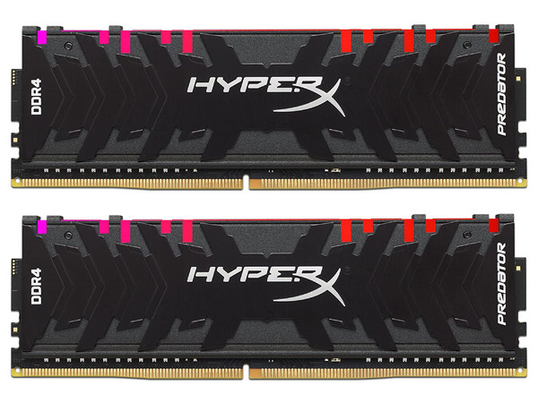 Memoria HyperX Predator RGB, DDR4, PC4-25600 (3200MHz), CL16, 32GB (2x16GB).