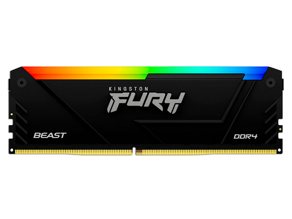 Memoria DIMM Kingston Fury Beast RGB, DDR4 PC4-25600, (3200MHz), CL16, 32GB