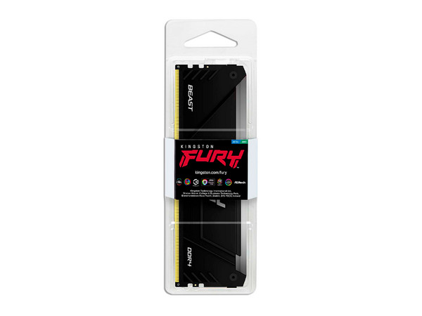 Memoria DIMM Kingston Fury Beast RGB, DDR4 PC4-25600, (3200MHz), CL16, 32GB