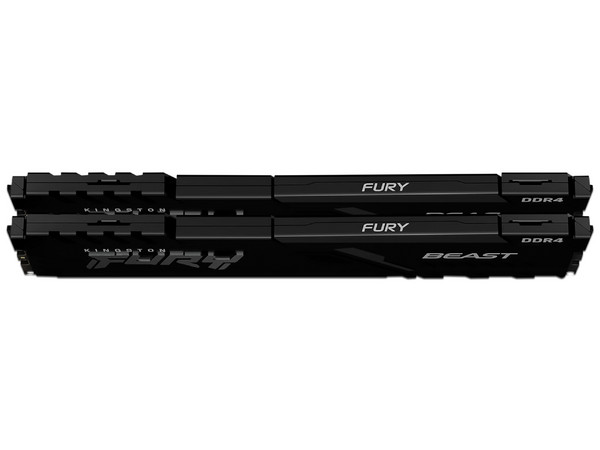 Kit de Memorias Kingston Fury Beast Black DDR4 PC4-25600 (3200MHz), CL16, 16GB (2 x 8GB).
