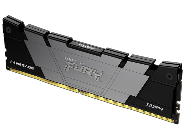 Memoria DIMM Kingston Fury Renegade Black, DDR4, PC4-25600 (3200MHz), CL22, 16GB.