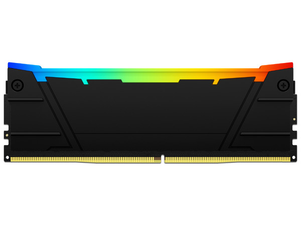 Kit de Memorias DIMM Kingston Fury Renegade RGB, DDR4 (3200 MHz), CL16, 32GB (2 x 16GB). Color Negro