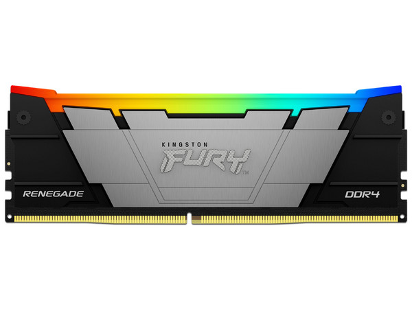Memoria DIMM Kingston FURY Renegade RGB, DDR4 PC4-25600 (3200MHz), CL16, 8GB.