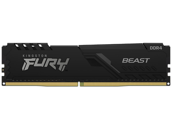Memoria DIMM Kingston FURY Beast, DDR4 PC4-28800 (3600MHz), CL17, 8GB. Color Negro.