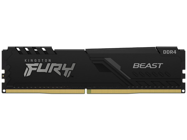 Memoria DIMM Kingston Fury Beast DDR4 PC4-28800 (3600MHz), CL17, 8GB.
