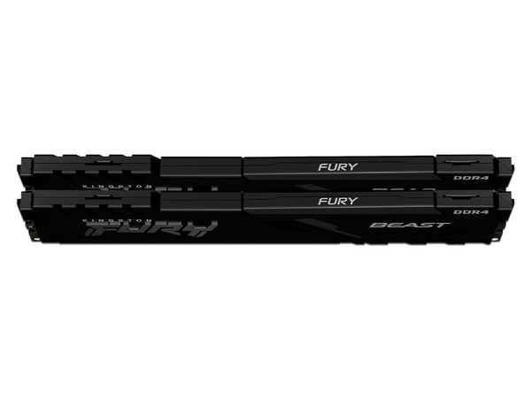 Kit de Memorias Kingston Fury Beast, DDR4 PC4-28800 (3600MHz), CL17, 16GB (2 x 8GB). Color Negro.