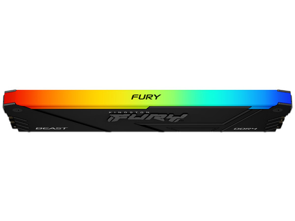 Memoria DIMM Kingston FURY Beast RGB DDR4, PC4-28800 (3600MHz), CL18, 32GB. Color Negro.