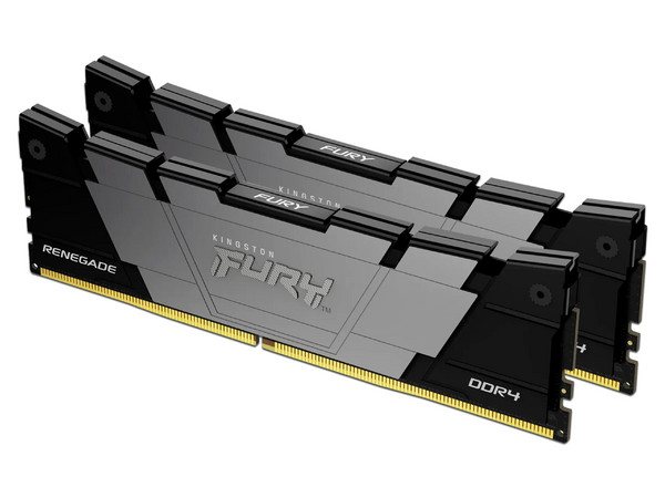 Kit de Memorias DIMM Kingston Fury Renegade Black, DDR4 PC4-32000 (4000MHz), CL19, 16GB (2 x 8GB).