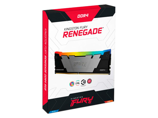 Kit de Memorias DIMM Kingston FURY Renegade RGB, DDR4 4266MHz, CL19, 16GB (2 x 8GB). Color Negro