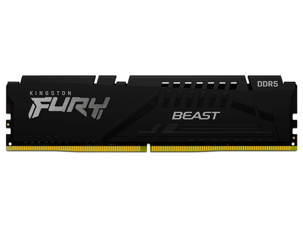 Memoria DIMM Kingston Fury Beast, DDR5 PC5-41600 (5200MHz), CL40, 32GB.