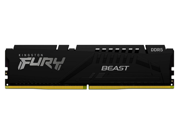 Memoria DIMM Kingston Fury Beast, DDR5 PC5-41600 (5200MHz), CL40, 8GB.
