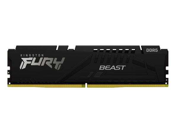 Memoria DIMM Kingston Fury Beast, DDR5 (5200MHz), CL40, 32GB, Color Negro.