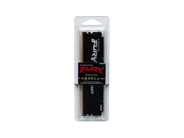 Memoria DIMM Kingston Fury Beast, DDR5 (5200MHz), CL40, 32GB, Color Negro.
