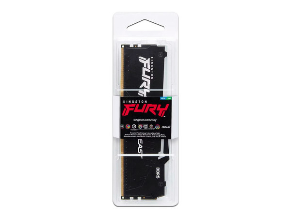 Memoria DIMM Kingston FURY BEAST RGB DDR5, PC5-44800 (5600MHz), Non-ECC, CL36, 32GB.