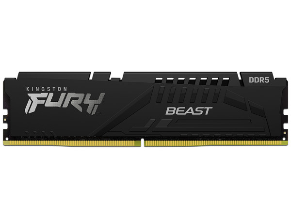 Kit de Memorias DIMM Kingston FURY Beast, DDR5 PC5-44800 (5600MHz), CL36, 64GB (2 x 32GB). Color Negro.