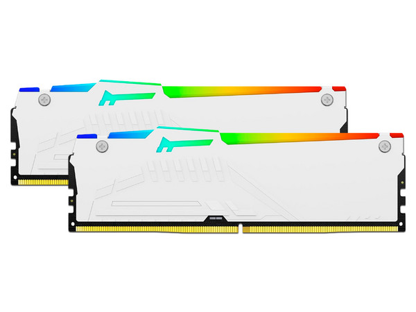 Memoria DIMM Kingston FURY Beast White, DDR5 PC5-48000 (6000MHz), CL30, 64GB (2 x 32GB).
