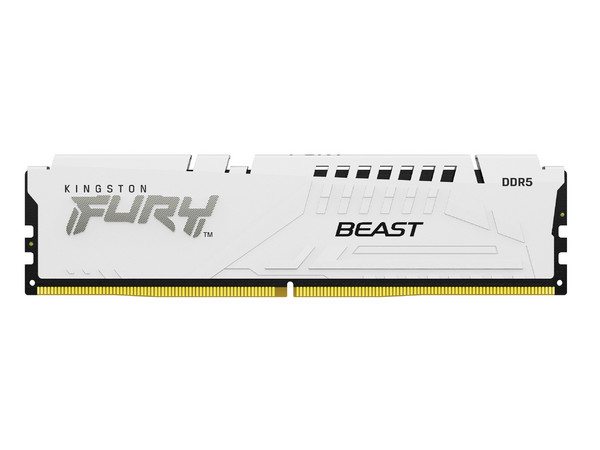 Memoria DIMM Kingston FURY Beast White, DDR5 PC5-48000 (6000MHz), CL30, 32GB (2 x 16GB).