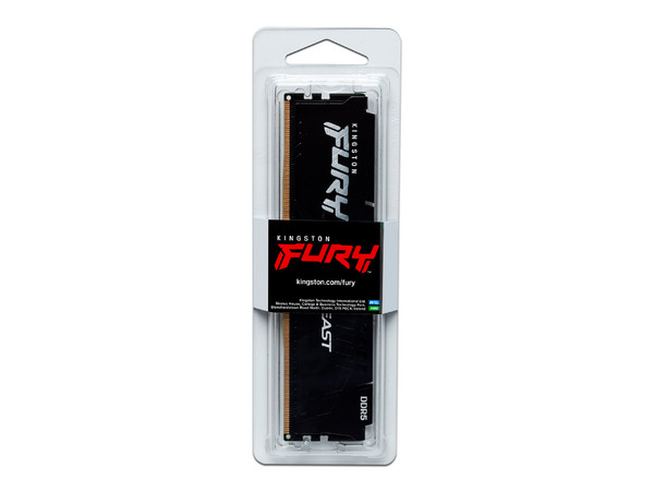 Memoria DIMM Kingston FURY Beast Black Expo, DDR5 PC5-48000 (6000MHz), CL36, 32GB.