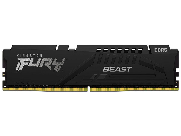 Memoria DIMM Kingston FURY Beast Black, DDR5 PC5-48000 (6000MHz), CL36, 8GB.